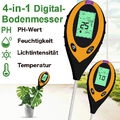 4 in 1 PH Wert Messgerät Bodentester Bodenmessgerät Lichtmesser Feuchtigkeit,DE.