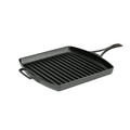 GRILLPFANNE 30x30 cm Gusspfanne Gemüsepfanne Gusseisen INDUKTION LODGE Blacklock