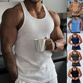 Herren Tank Top Fitness Muskelshirt Bodybuilding T-Shirt Top Sport Gym Unterhemd