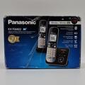 Panasonic KX-TG6822GB DECT Schnurlostelefon mit Anrufbeantworter (Eco-Modus, GAP