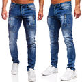 Hose Denim Jeans Freizeithose Classic Casual Motiv Clubwear Herren BOLF Party