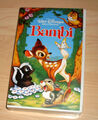 VHS Film - Bambi - Walt Disney's Meisterwerke - Zeichentrick - Videokassette