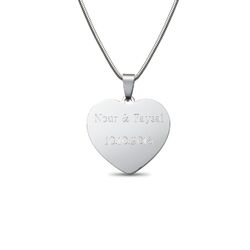 Kette mit Herz Anhänger Edelstahl  mit Gravur ICH LIEBE DICH I LOVE YOU Geschenk