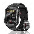 Luxus Bluetooth Smartwatch Herren Watch Uhren Fitness Herzfrequenz Pulsuhr 2023