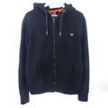 SUPERDRY Sweatjacke Kapuze Hoodie Schwarz Gr. M