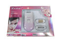 Kemei Lady Shaver 3 in 1 Luxuriöses Haarentfernungssystem/Epilierer/Akku