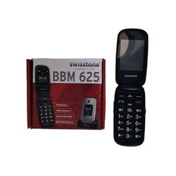 SWISSTONE BBM 625 Seniorenhandy,Großtastenhandy Klapphandy ohne Ladeschale silbe