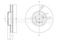 METELLI 23-1867C Bremsscheibe für BMW 5 Limousine (G30, F90) 5 Touring (G31)