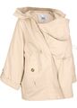 Umstandsjacke Tragejacke mit Kapuze Gr. 48 Beige Damen-Jacke Mantel R-Ware Neu