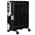 11 Rippen Öl Radiator Elektroheizung Heizstrahler Mini Heizung 2500 Watt Heizer