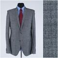 Herren Blazer 40L UK Größe S.OLIVER schwarz Etikett grau Wolle Sportmantel Jacke