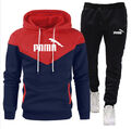 2-teiliger Herren Hoodie Casual Jogginganzug Sporthosen Sportswear Anzug Set MO