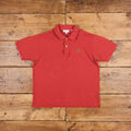 Vintage Lacoste Single Stitch T-Shirt Logo Large Polo Classic Fit Rot Tee