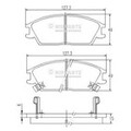 NIPPARTS Bremsbelagsatz Scheibenbremse J3600515 für HYUNDAI ACCENT 2 LC 1 PONY