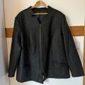 Damen Jacke Schwarz mit Stehkragen 