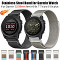 Milanese Metall Armband Quick Fit Für Garmin Fenix 7X 7 6X 6 5X 5 3 HR Epix Pro