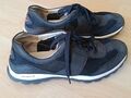 Gabor rollingsoft sensitive Sneaker blau Leder/Mesh, Gr. 5 1/2, Sohle herausn.