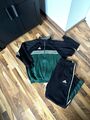 Adidas Vintage Retro Herren Trainingsanzug / grün-schwarz / Gr. L