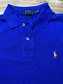 Ralph Lauren Herren Polo Shirt Gr. S Custom Fit Blau