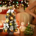 Mini Weihnachtsbaum LED Lichter Tischdekoration Weihnachtsgeschenk Home Decor UK