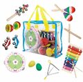 Kinder Musikinstrumente Set 14 Stück Schellenkranz Xylophon  Triangel ET