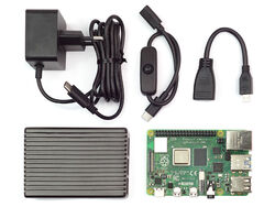 BerryBase Raspberry Pi 4Computer Modell B, 2GB Ram, Full Armor Kit