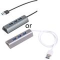 USB 2.0 HUB 4 Ports External Splitter for Micro USB Port Charging for Lap