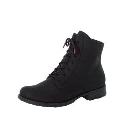 Rieker Damen Schnürboots Stiefelette Schwarz 70821-00