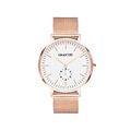 Grantby minimalistische Herren-Damen-Armbanduhren Leder Milanese Roségold Riemen 