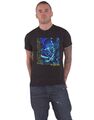 Iron Maiden T-Shirt Fear of the Dark Blue Tone Eddie Vertical Logo Official Herren