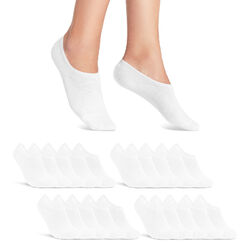 20 Paar Füßlinge Sneaker Socken Damen Herren unsichtbar Baumwolle Silikonpad