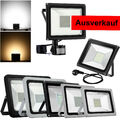 10W-1000W LED Fluter mit Bewegungsmelder mit Stecker Außen Strahler Flutlicht