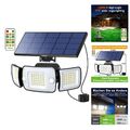 Solar Spotlight with Motion Sensor with Remote Control, 6000 mAh Lithium Iron...