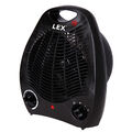 LEX Heizlüfter Ventilator Elektroheizer Heizgerät Heizung max. 2000W Schwarz