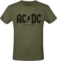 ACDC T-Shirt Herren 50 Years Logo oliv Band-Merch, Bands, Nachhaltigkeit