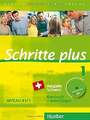 Schritte plus 1 Ausgabe Schweiz: Deutsch als Fremdsprache / Kursbuch + Buch