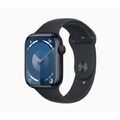 Apple Watch Series 9 GPS + Cellular 45mm Alu Mitternacht Smartwatch + extra Band