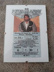 Peter Maffay Eintrittskarte/Ticket, Bremen Stadthalle 28. August 1984