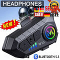 Motorrad Helm Headset Bluetooth 5.3 Motorradhelm Kopfhörer Freisprecheinrichtung