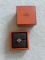 Ring, HERMES, Silver, Gold, Original, Mit Box, 50, Sammlerstück, Selten, Luxus