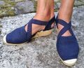 Sandale Keilabsatz Espadrilles, gebraucht, Größe 38