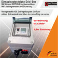 Gridbox Einspeisebox /Einspeisedose mit Wielandbuchse-RST+Leistungszähler 2,5mm²
