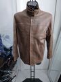 Milestone Jacke aus Echtem Leder Gebraucht Man Gr. 50 Brown XYM867L