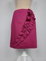 Esprit Rock Gr. 34 XS (36/S) rot Party skirt Rüschen elegant Baumwolle Unterrock