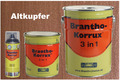 Brantho-Korrux 3in1 Altkupfer - Kupfer Zinkfarbe - Spray 400 ml / 750 ml / 5 L