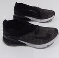 Nike Air Max 270 Fly Knit Schwarz Grau Turnschuhe Größe 6 Fitness Laufschuhe Sport