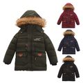 Kinder Jungen Winter Dicker Mantel Warme Winterjacke Hoodie Sweatjacke Windjacke