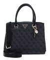 GUESS Noelle Girlfriend Satchel Handtasche Tasche Coal Logo dunkelgrau schwarz