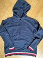 Hoodie - Tommy Hilfiger, Größe S, cashmere, dunkelblau mit Streifen 