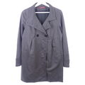 COMPTOIR DES COTONNIERS Mantel Kurzmantel BAIMEE Trenchcoat Grau Gr. FR38 DE36